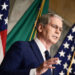 U.S. Treasury Secretary Scott Bessent speaks outlines further sanctions against Iran, at the Treasury Department in Washin...