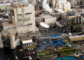 Aftermath of a chemical tank rupture at the Nippon Dynawave Packaging pulp and paper mill in Longview