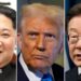 Kim Jong Un, Donald Trump and Lee Jae Myung are seen.