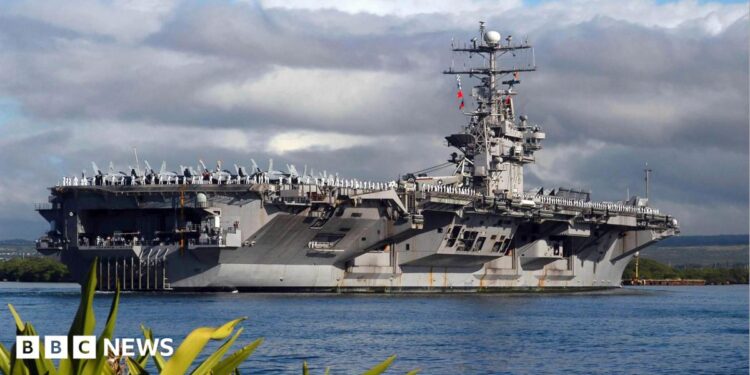 USS Abraham Lincoln, seen in 2012 in Hawaii