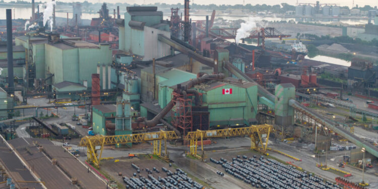 ArcelorMittal Dofasco steel plant in Hamilton Ontario