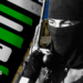 A composite image showing a stylised rendition of a phone with WhatsApp-style text message bubbles in grey and green, with one displaying currency symbols. On the right-hand side is an image of an IS militant with his face covered with a balaclava and carrying an assault rifle, with an image of war-torn Syria behind him.