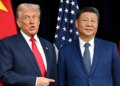 Trump next to Xi Jinping