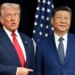 Trump next to Xi Jinping