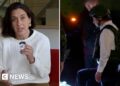 Split screen on Katy Watson (L) and Taiwan’s President William Lai (R)