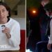 Split screen on Katy Watson (L) and Taiwan’s President William Lai (R)