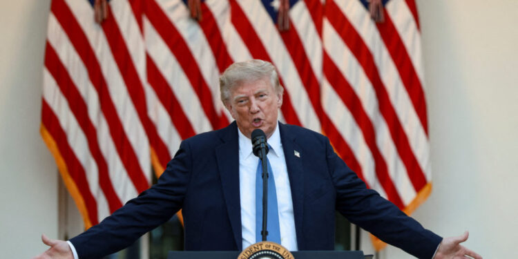 FILE PHOTO: U.S. President Trump hosts a dinner in the Rose Garden at the White House in Washington