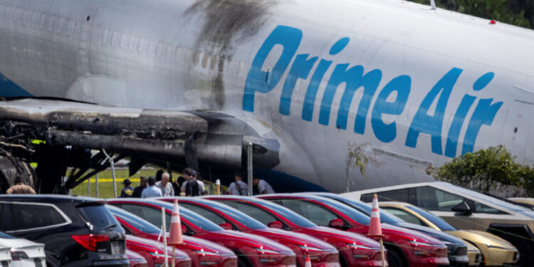 Amazon Prime Air Cargo plane crash in Miami, Florida