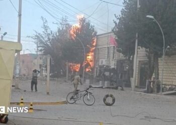 An explosion at a military unit in Viacha, Bolivia September 4, 2026, in this screengrab taken from a social media video.
