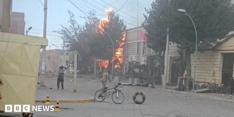 An explosion at a military unit in Viacha, Bolivia September 4, 2026, in this screengrab taken from a social media video.