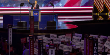 Texas Attorney General and Republican nominee for U.S. Senate speaks at the 2026 Republican Convention in Dallas on Sept. 9, 2026.