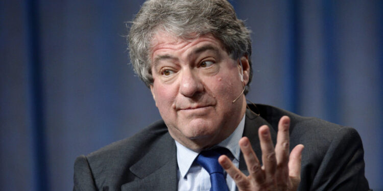 Leon Black, Chairman and CEO Apollo Global Management, LLC, takes part in Private Equity: Rebalancing Risk session during ...