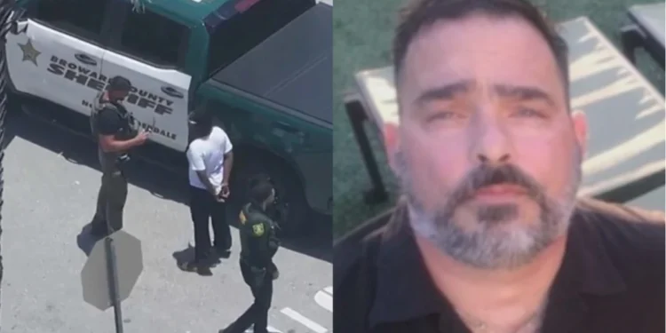 Bart Diguglielmo (right) was killed after he got into an argument with a woman (left) over a parking spot.