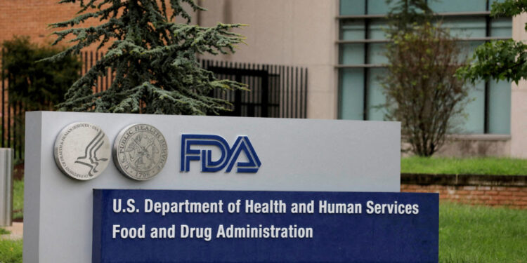 FILE PHOTO: Signage is seen outside of FDA headquarters in White Oak, Maryland