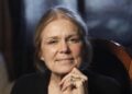 Steinem poses for a portrait after being interviewed in Beverly Hills