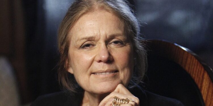 Steinem poses for a portrait after being interviewed in Beverly Hills