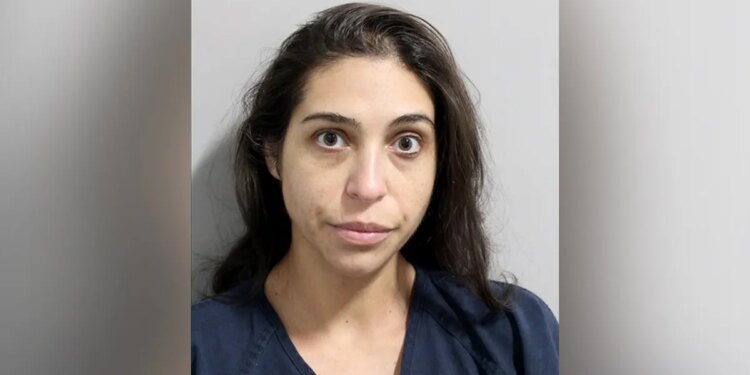 A mugshot of Samantha Adams.