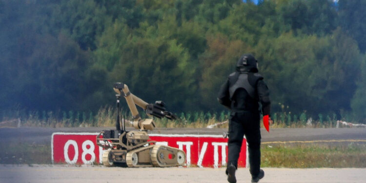 FILE PHOTO: Leipzig/Halle Airport after a drone was found near a runway, in Schkeudlitz