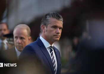 Image shows Pete Hegseth