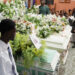 Relatives and residents attend the funeral of victims in Kenscoff