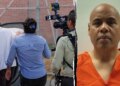 Left: Christian Castro gets into car after release on Aug. 27; Right: Christian Castro.