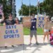 Protests of a trans athlete in California