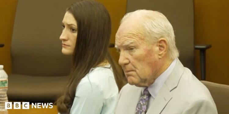 Lindsay Clancy and her lawyer are seen.