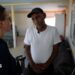 engrab or report showing Lucy Williamson speaking to Bedouin community leader Eid Khamis