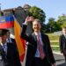 Liechtenstein's Hereditary Prince Alois and Hereditary Princess Sophie arrive at Liechtenstein's National Day celebrations