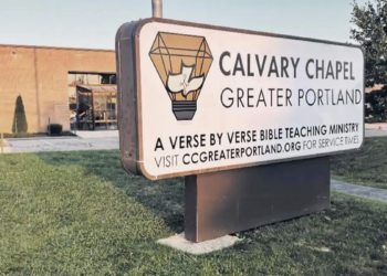 Calvary Chapel Greater Portland church sign