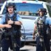 Police respond to a shooting in downtown Minneapolis.