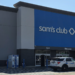 A Metro Nashville Police vehicle parked outside the entrance of a Sam’s Club on Antioch Pike.