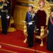 Norway's King Haakon attends a ceremony to take the Oath of Allegiance to the Constitution at the Norwegian Parliament, next to Crown Princess Ingrid Alexandra