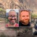 Flooding at Grand Canyon National Park and split image of victims John Giusti and Brent Rosenkranz
