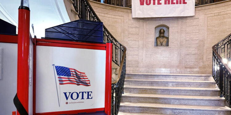 Early voting for the U.S. presidential primary election is open at City Hall in Medford