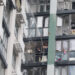 Aftermath of a Russian drone strike, in Kyiv