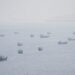 FILE PHOTO: Vessels near the Strait of Hormuz, as seen from Musandam