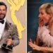 A composite image of 2026 Emmy Award winners Noah Wyle and Allison Janney.