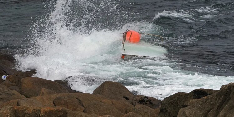capsized boat