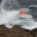 capsized boat