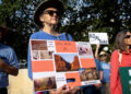 Big Bend border wall construction protesters rally outside court in San Antonio