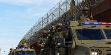 U.S. border security operation after Mexican Juarez Cartel's designation as foreign terrorist organization, in El Paso
