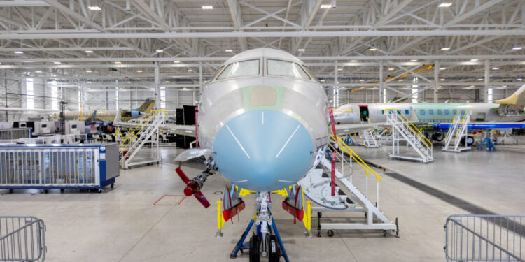 FILE PHOTO: Canadian business jet maker Bombardier holds an investor day at their plant in Mississauga
