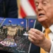 US President Donald Trump's birthday bash comes back to bite as his team begs for money to cover expenses. (Photo by Kent NISHIMURA / AFP via Getty Images)