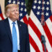 U.S. President Trump hosts a dinner in the Rose Garden at the White House in Washington