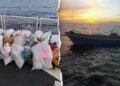 Coast Guard crews recovered 47 bales of suspected marijuana