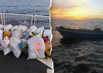 Coast Guard crews recovered 47 bales of suspected marijuana