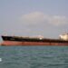An oil tanker in the Strait of Hormuz
