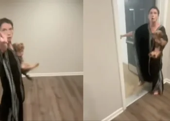 ‘Murder Me! Murder Me!’: Viral Video Shows White Woman Screaming at Neighbor's Black Boyfriend, Clutching Terrified Dog, Before Cops Get Involved