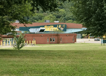 school campus from distance